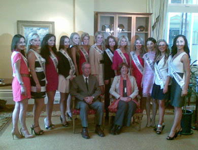 Miss New Zealand at the Mayor's office