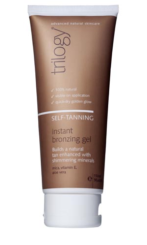 Getting a natural tanned look with Trilogy’s new Instant Bronzing Gel