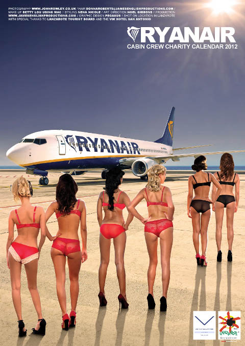 Ryanair calendar 2012 back cover