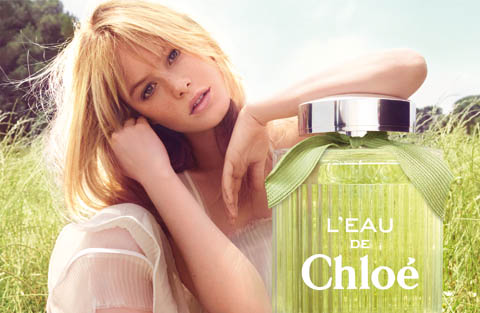 L'Eau de Chloé fragrance, modelled by Camille Rowe-Pourcheresse