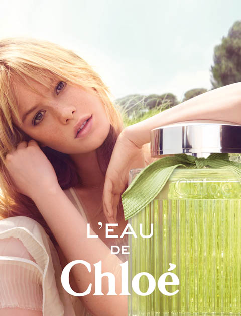 L'eau de Chloé fragrance, modelled by Camille Rowe-Pourcheresse