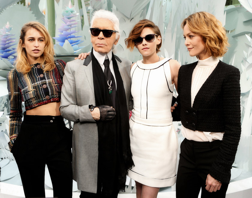 Kristen Stewart, Vanessa Paradis, Alice Dellal at Chanel couture; announced as models for new campaign