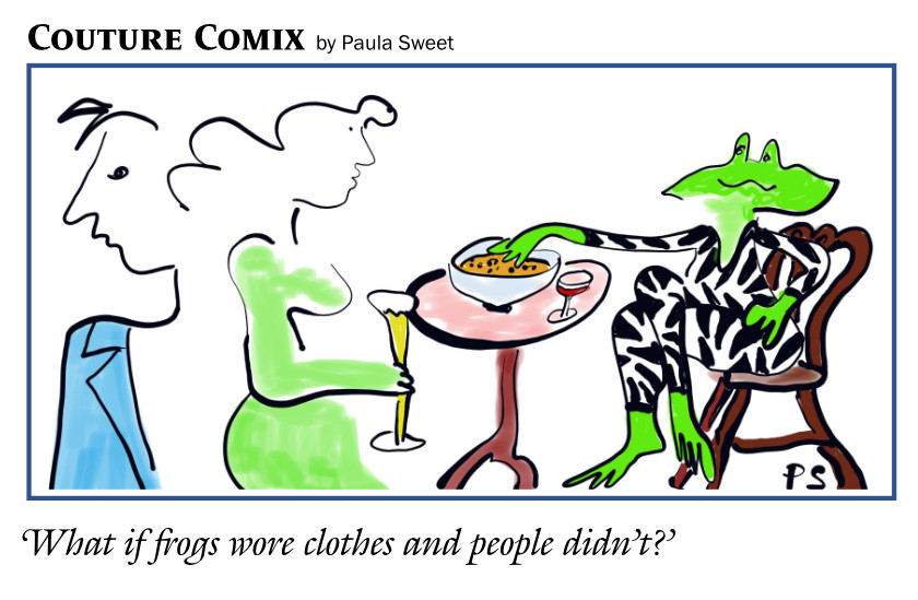 What if frogs wore clothes and people didn
