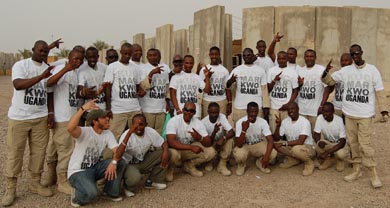 Peace Love Life Uganda T-shirts in Iraq, published in Lucire