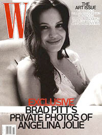 Angelina Jolie on the cover of W