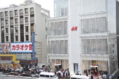 H&M's new store at Harajuku, Tokyo