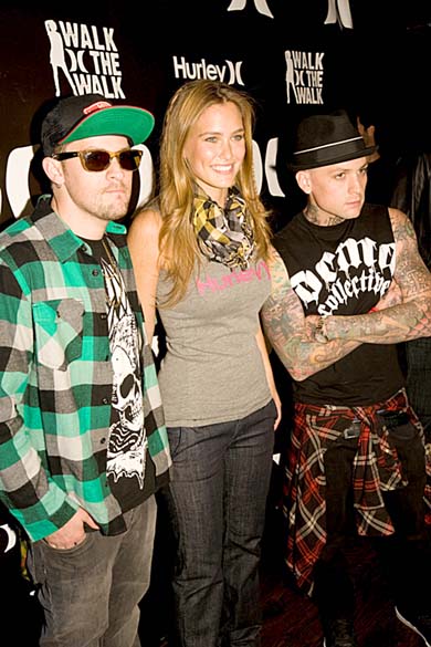 Bar Refaeli and Good Charlotte’s Joel and Benji Madden in Lucire