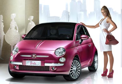 The Barbie Fiat 500, covered in Lucire