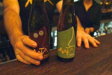 Mata beer at Juniper, photographed by Parris Bambery