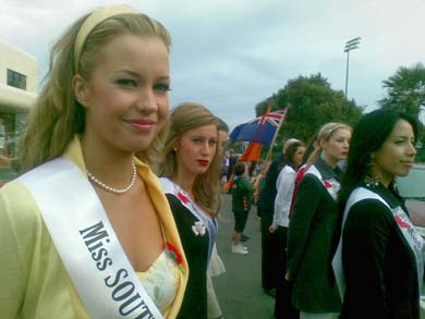 Katie Taylor at Miss Universe New Zealand 2009