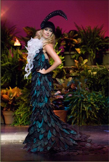 Katie Taylor in her national costume at Miss Universe 2009