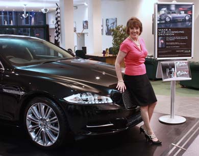 Esther Rantzen and Jaguar XJ