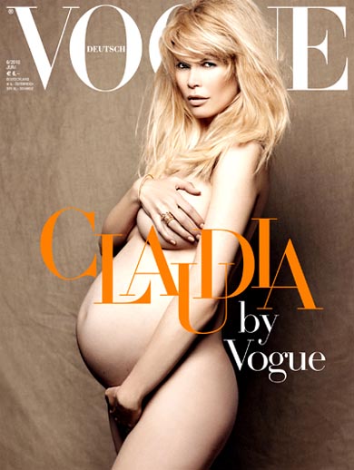 Claudia Schiffer on Vogue June 2010 cover