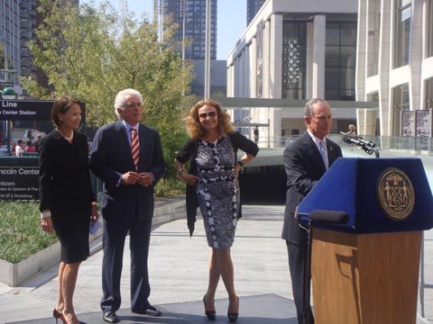 Mayor Bloomberg at Lincoln Center