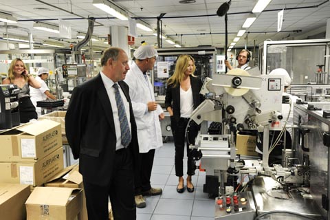 Kate Moss visits Granollers factory