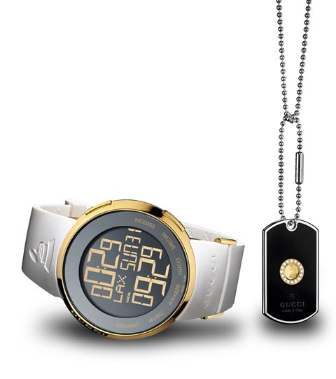 Gucci Grammy watch and jewellery