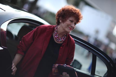 Andréa Ferréol at Cannes