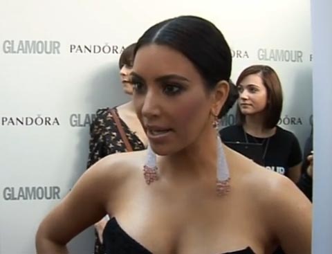 Kim Kardashian at Glamour awards