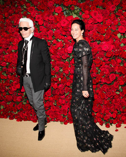 Karl Lagerfeld and Lady Harlech