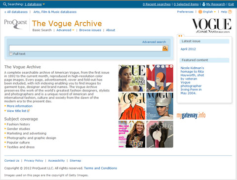 <i>Vogue</i> Archive goes online for free for Wellington library users