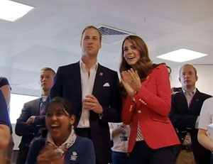 Video: Duchess of Cambridge wears Zara in her visit to Team GB House