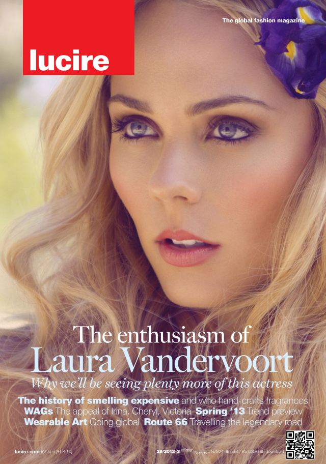 Laura Vandervoort on the cover of Lucire issue 29