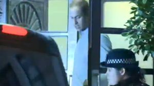 Video: media catch Prince William departing hospital after visiting Duchess of Cambridge