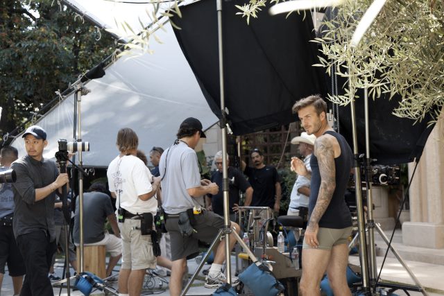 Behind the scenes with David Beckham and Georgia May Jagger’s shoots for H&M