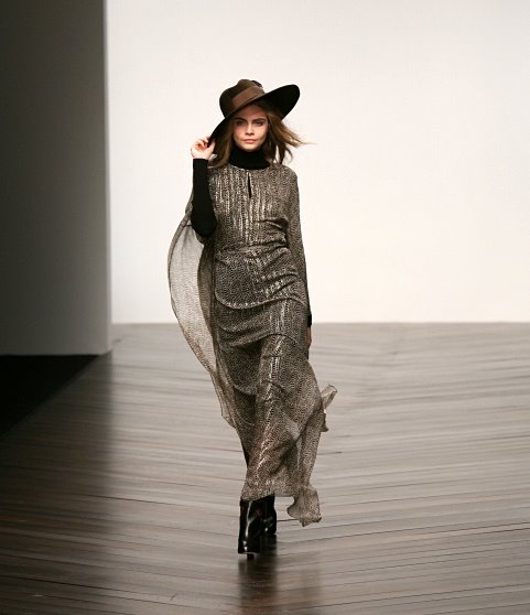 London Fashion Week autumn–winter 2013–14, day two: from metallics at DAKS to Cara Delevingne at Issa