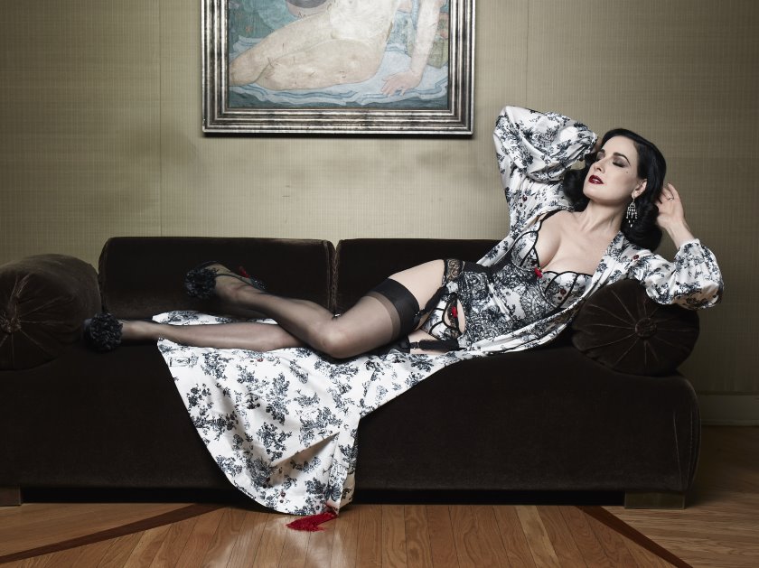 Dita von Teese shows <i>XXXtian</i> collection, in collaboration with Christian Louboutin