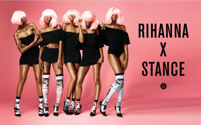 Rihanna’s Stance fall 2015 sock collection, with a ‘Baby Goth Punk’ theme, released