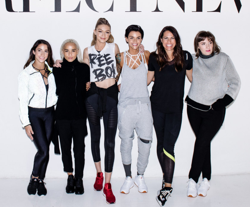 Gigi Hadid headlines Reebok <i>#PerfectNever</i> event with Aly Raisman, Lena Dunham, Ruby Rose, Zoë Kravitz, Jessica Mendoza