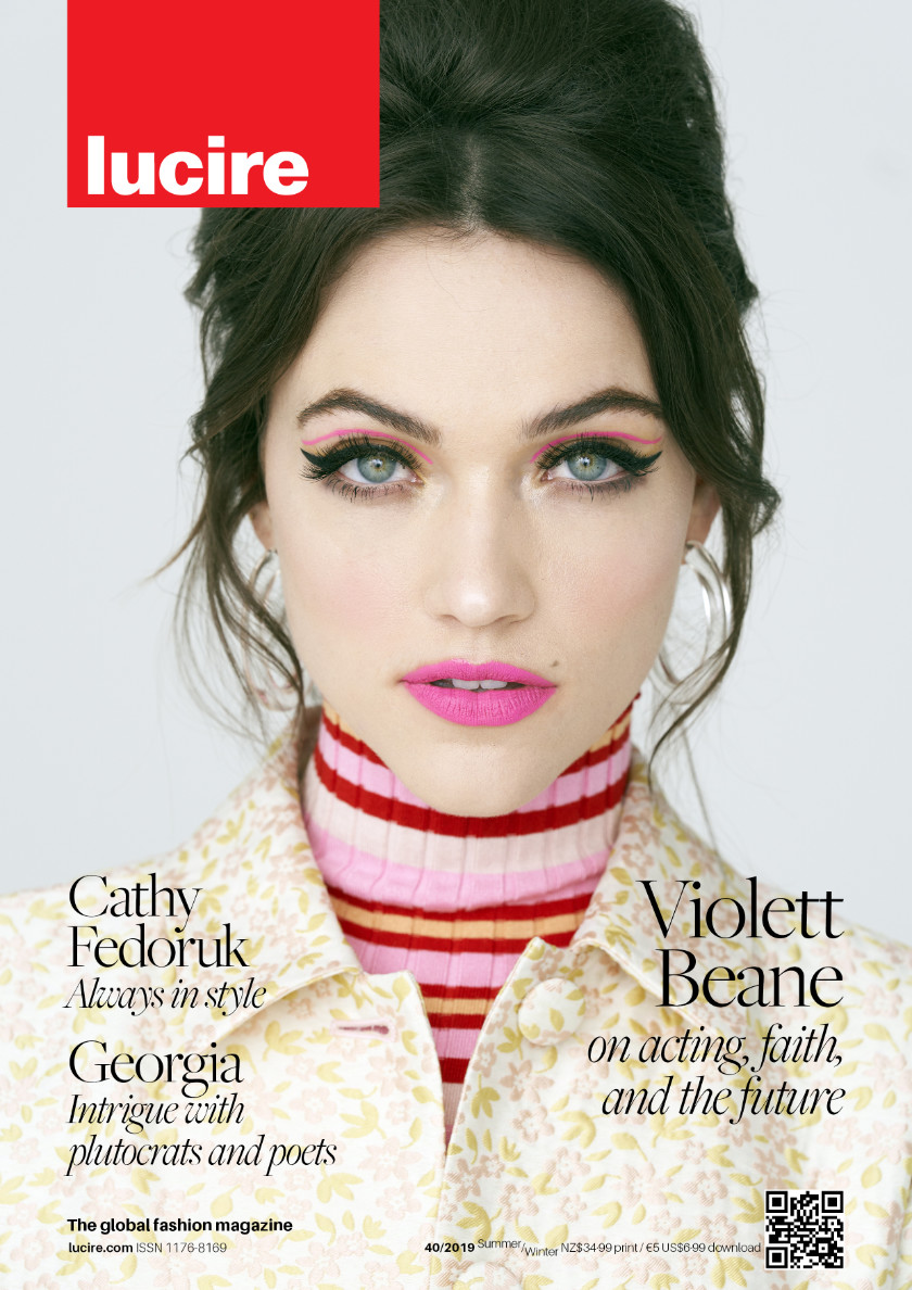 Lucire issue 40 cover, with Violett Beane