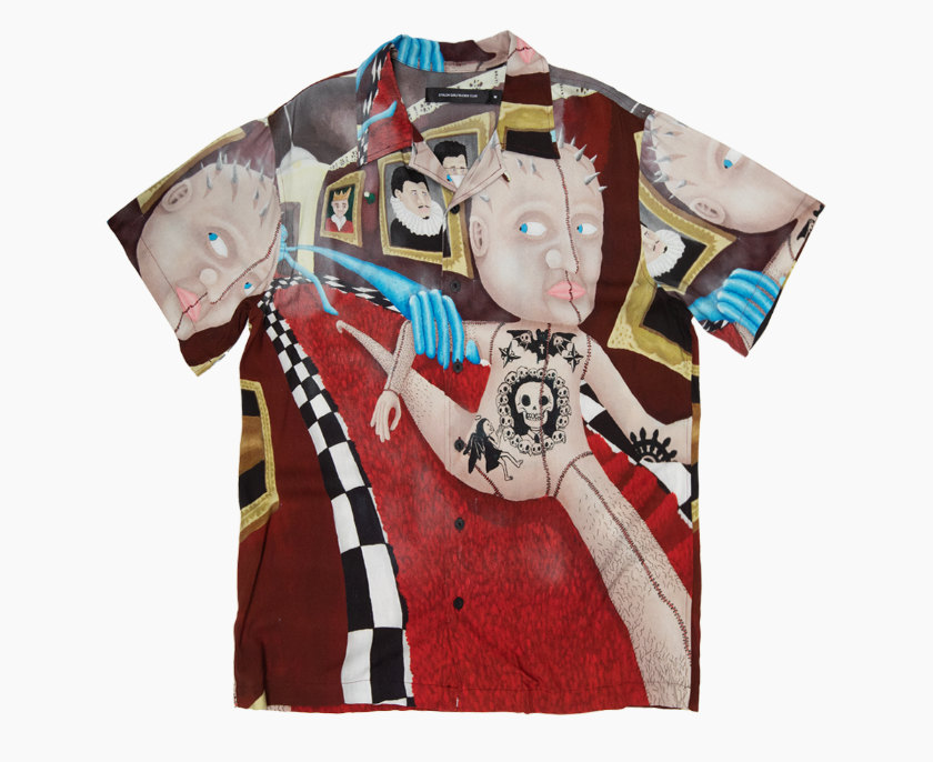 Stolen Girlfriends’ Club × Ziggy Knuiman, with two works of art adorning limited-edition shirts