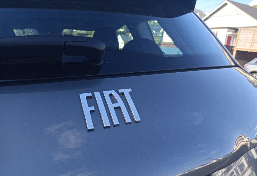 Fiat 500e Pop rear badge