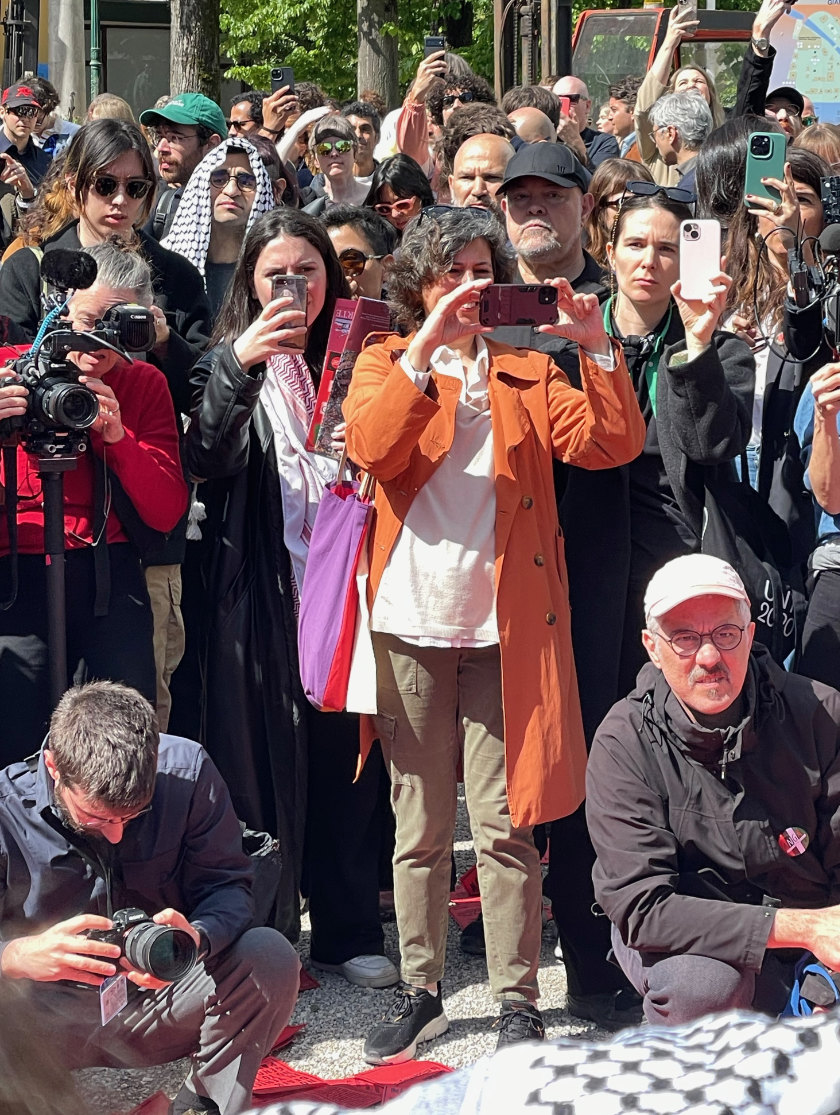 People photographing with cellphones
