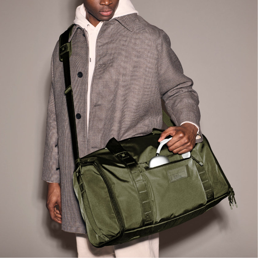 Dagne Dover Denver convertible duffle in Dark Moss