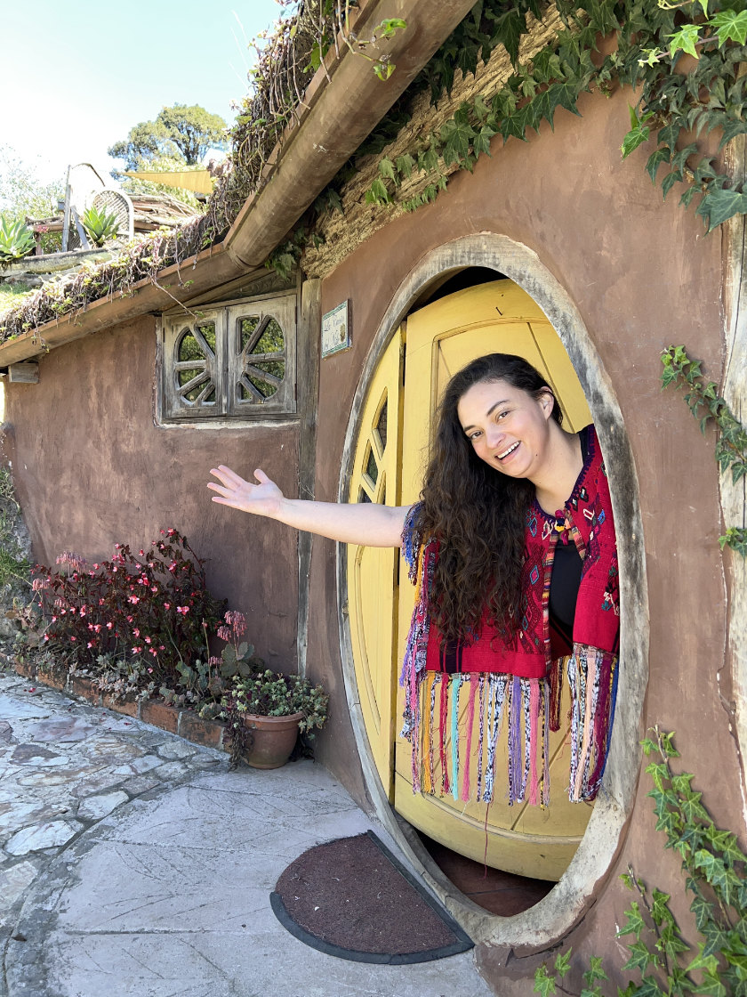 Jen Ruiz in Hobbitenango, Guatemala