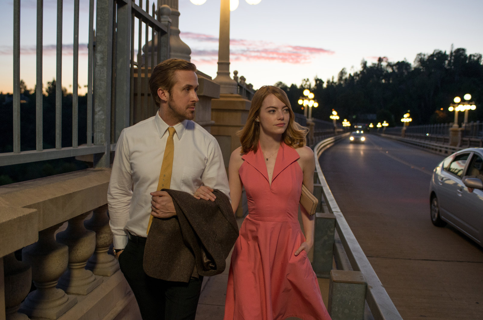 Ryan Gosling and Emma Stone in La La Land, courtesy Lionsgate Publicity.