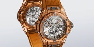 Hublot releases a limited edition of 50 Big Bang Tourbillion Automatic Orange Sapphire watches